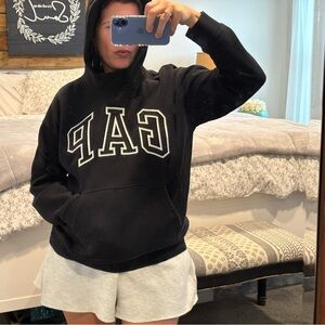 GAP Teen Black Hoodie | Boyfriend Oversized Comfort Cozy